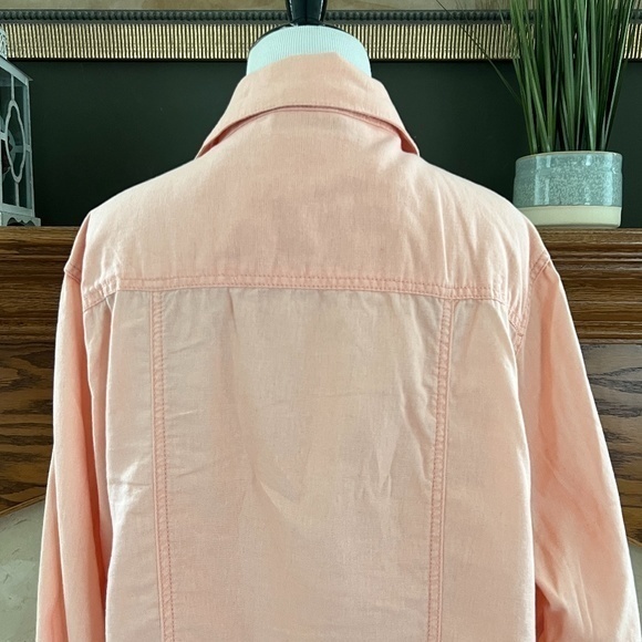 Maurices Linen Blend Salmon Jacket Sz. 3X (Maurice’s 3) - Picture 9 of 13